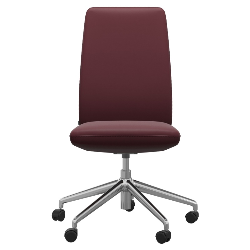 Stressless Vanilla High Back Home Office Chair - Paloma Leather