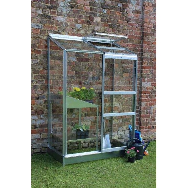 Halls Greenhouses Wall Garden - 2 ft x 4 ft - Green - 3mm Toughened