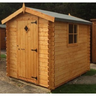 The Log Cabin Company Finlandia Workshop with Single Door - 8ft x 6ft