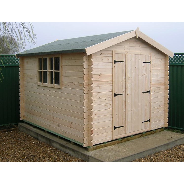 The Log Cabin Company Finlandia Workshop with Double Door - 14ft x 8ft