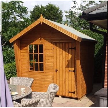 Shaws For Sheds Wing Cabin Apex Summerhouse - 10ft wide x 10ft deep