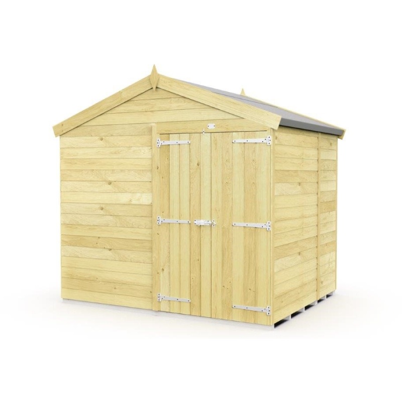 DIY Sheds Apex Shed - Double Door - 8ft x 5ft