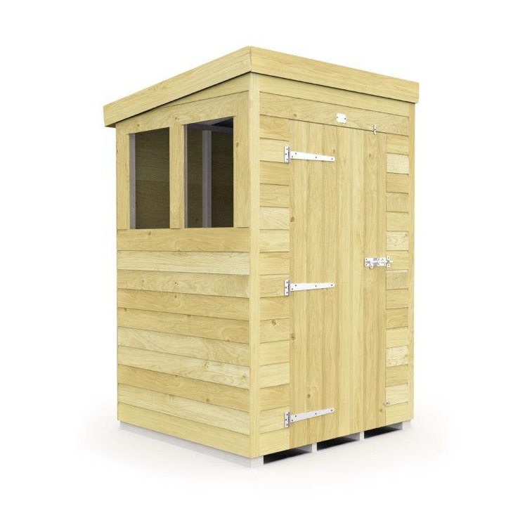 DIY Sheds Pent Shed - Single Door - 6ft x 6ft