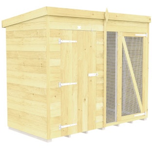 DIY Sheds Dog and Kennel Run - Full Height - 10ft x 6ft