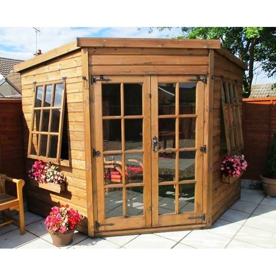 A1 Kirton Corner Summerhouse - 8ft x 8ft - Shiplap