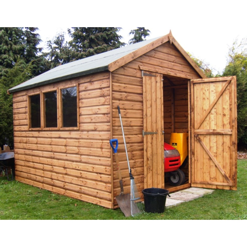 A1 Markham Heavy Duty Apex Shed - 10ft x 12ft - Shiplap