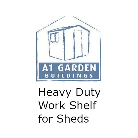 A1 Heavy Duty Work Shelf for Sheds and Workshops - 10ft