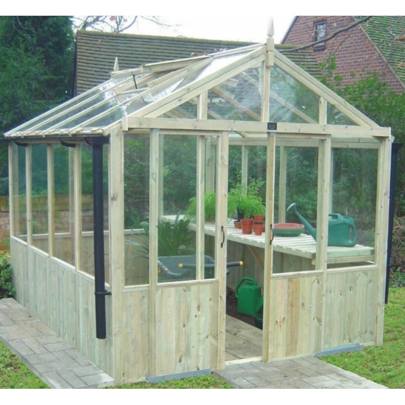 A1 Kelham Greenhouse - Double Door - 8ft x 8ft