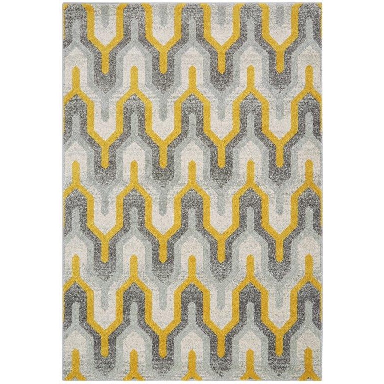 Asiatic Nova Machine Made Rug -Geo (Yellow)