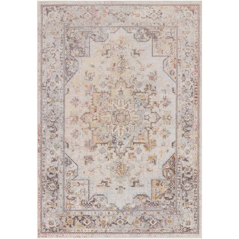 Asiatic Flores Ester Machine Woven Rug (Multi Coloured)