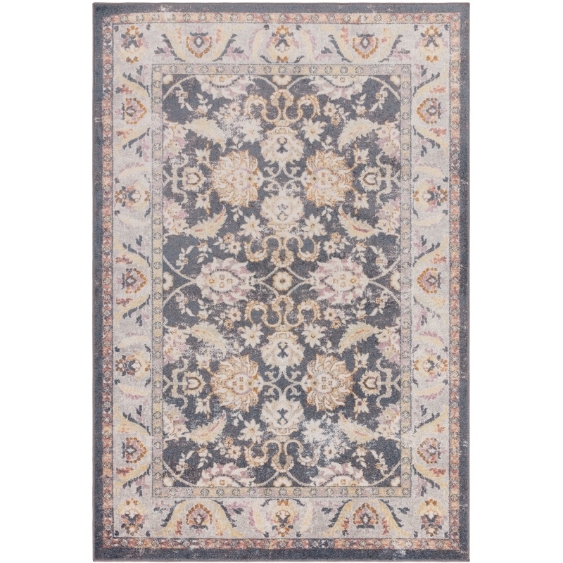 Asiatic Flores Farah Traditional Rug Blue-(Multi Coloured)