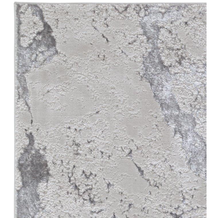 Asiatic Aurora AU03 Woven Rug - Solar (Silver/Grey)