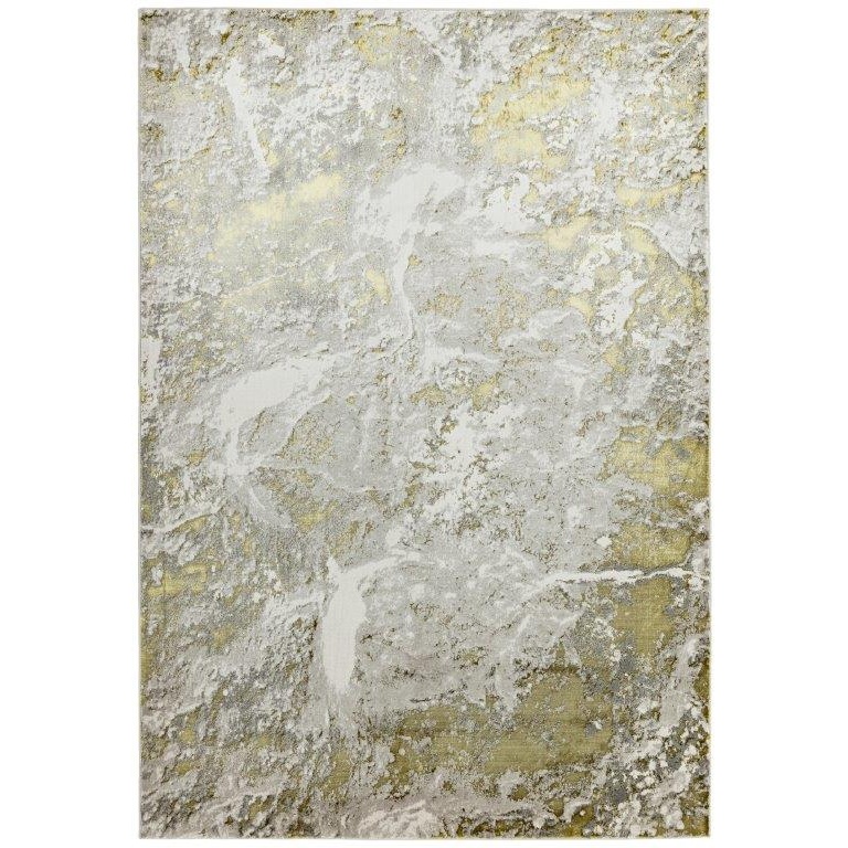 Asiatic Aurora AU06 Woven Rug - Lustre (Silver|Yellow|Green)