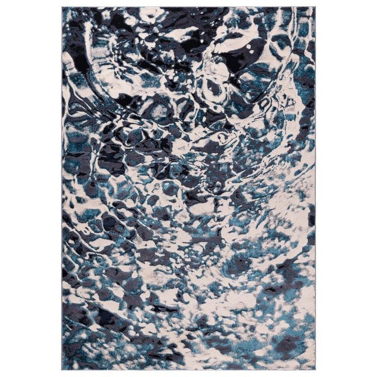 Asiatic Aurora AU21 Modern Rug - Foam (Blue/Silver)