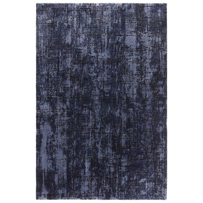 Asiatic Kuza Abstract -Machine Made Rug- (Navy)