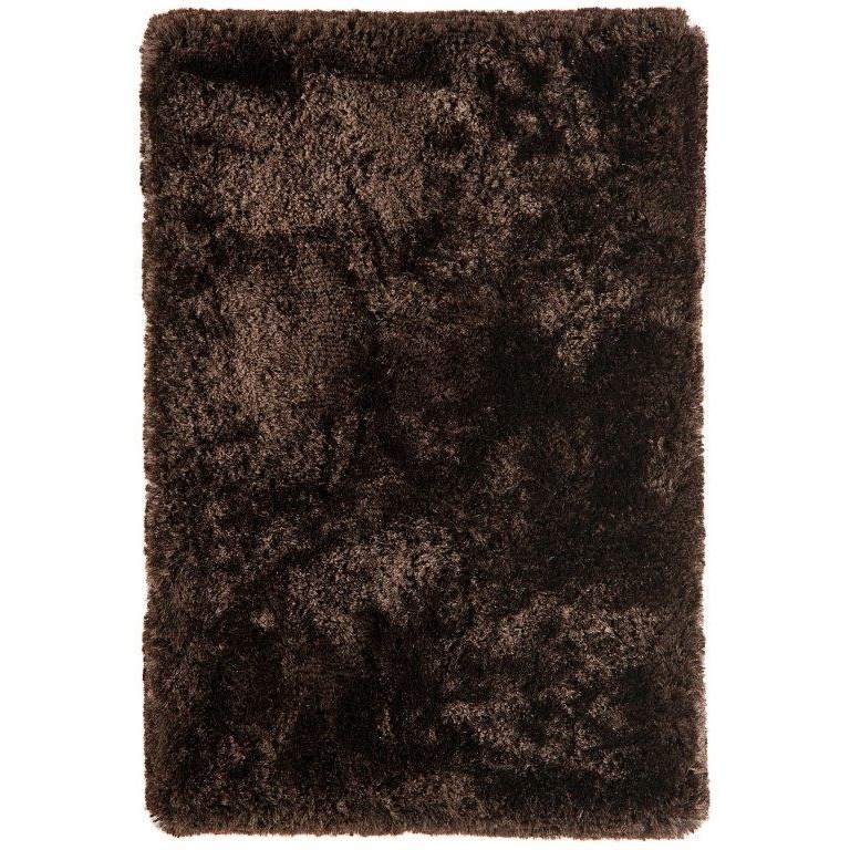 Asiatic Plush Luxury Shaggy Rug - Dark Chocolate - 200x300cm In Brown