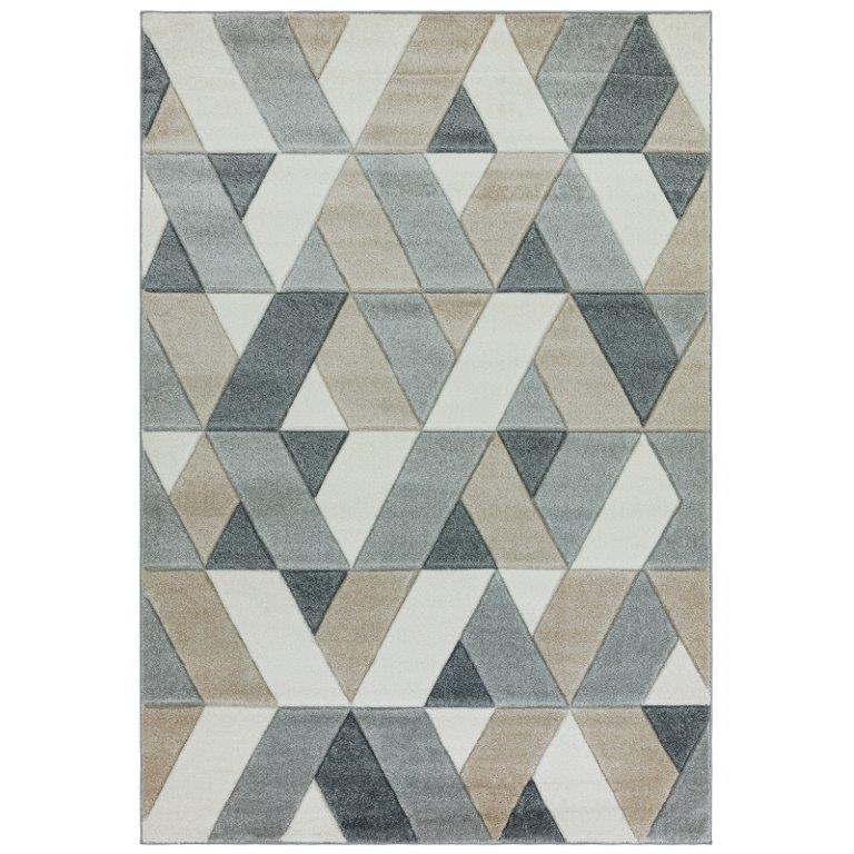 Asiatic Sketch Rhombus SK01 Machine Made Rug - (Grey)