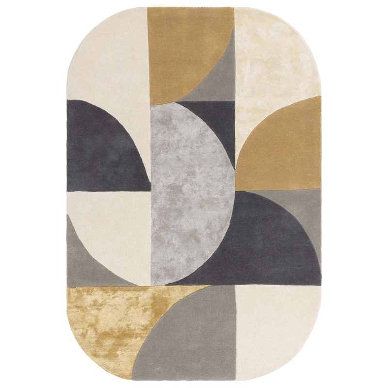 Asiatic Matrix MAX76 Oval Hand Made Rug - Sunset Yellow - 200cm x 300cm