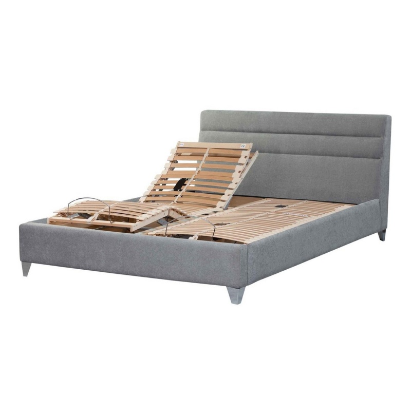 Adjustable king bed frame with outlet massage