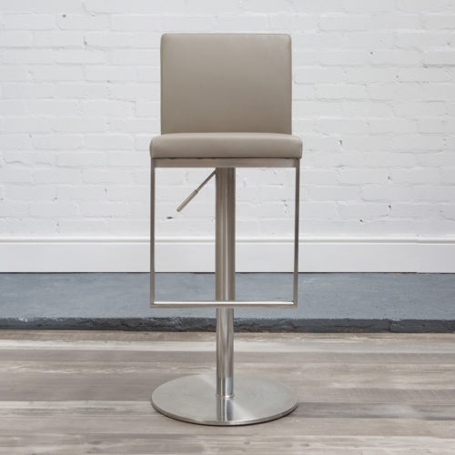 HND Cadiz Bar Stool - Grey PU Leather