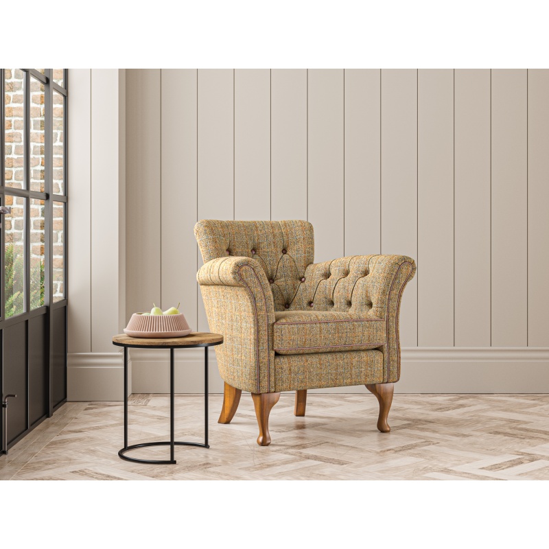 Wood Bros Knapton Armchair - Leather Grade R