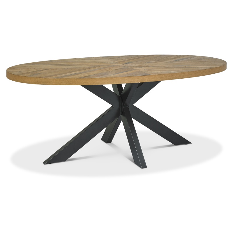 Winnipeg Rustic Oak 6 Seater Dining Table