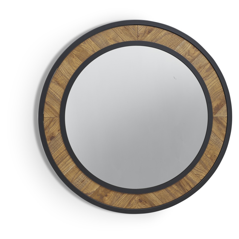 Winnipeg Rustic Oak Wall Mirror