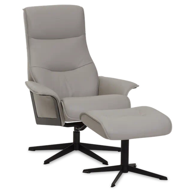 Scandi 1000 Chair and Footstool - Standard - Prime Leather