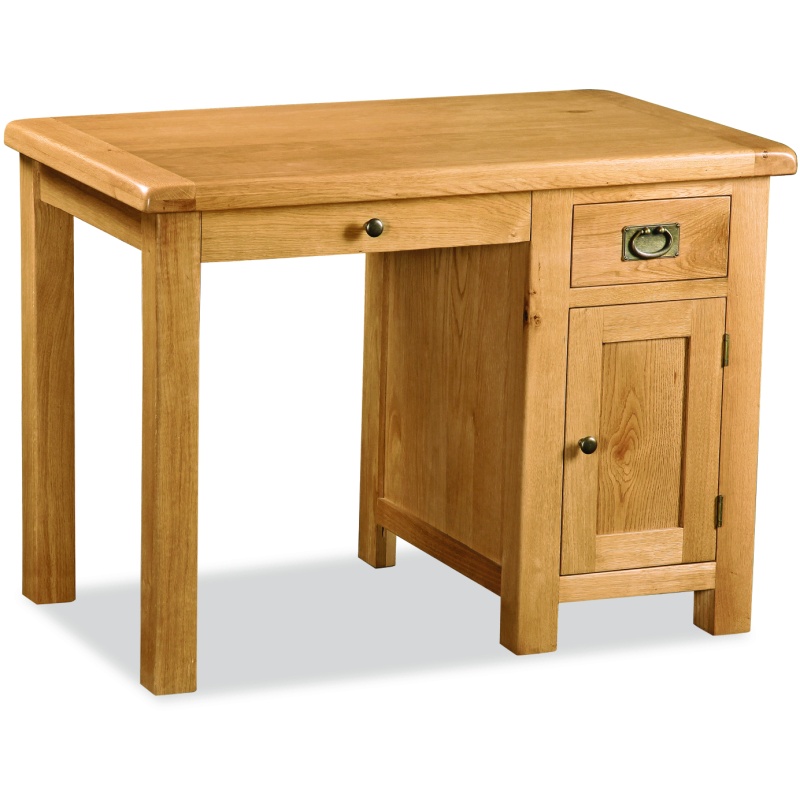 Ascot Single Desk In LightWood