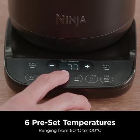 Ninja Black Perfect Temperature Kettle, Rapid Boil – KT200UK - Kitchen And  Beyond