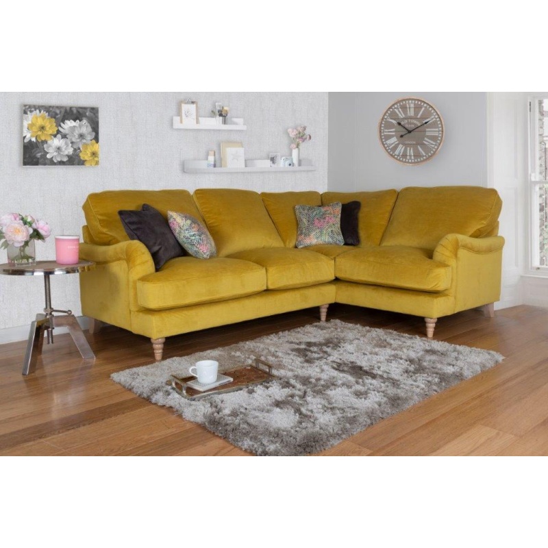 Lorelai 4 Seater Corner Sofa - Lazio Leather - R2C/LH2