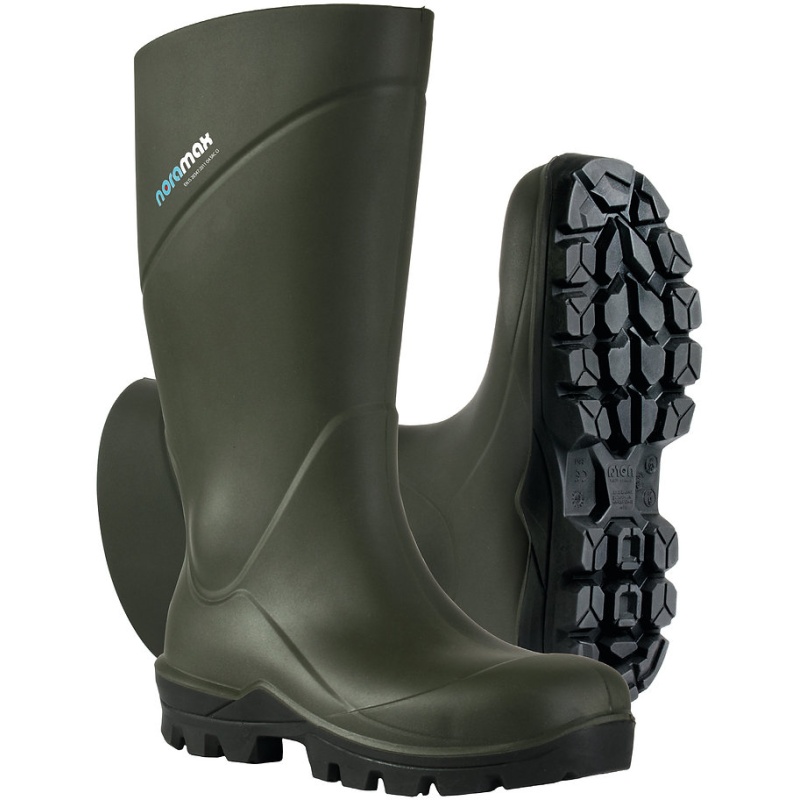 NoraMax S5 Polyurethane Safety Wellington Boots - Green - 11 EU 46