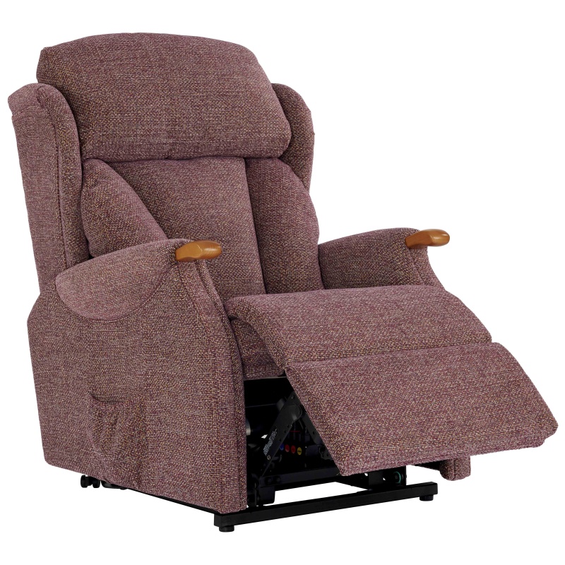 Celebrity Canterbury Petite Rise and Recliner Chair - Standard Fabric - Dual Motor and Adjustable Headrest - With Knuckles