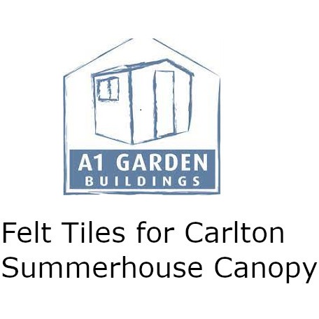 A1 Felt Tiles for Carlton Summerhouse Canopy - 8ft