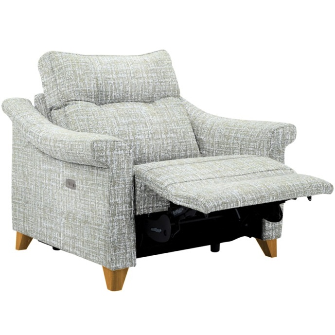 G Plan Riley Recliner Snuggler - Fabric Grade B - Manual Recliner