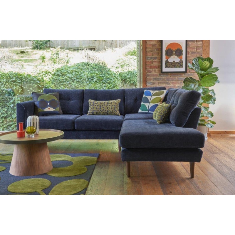 Orla Kiely Linden Corner Sofa - House Plain Fabric - RHF