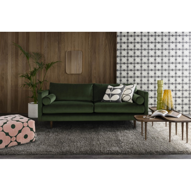 Orla Kiely Mimosa 4 Seater Sofa - House Plain Fabric