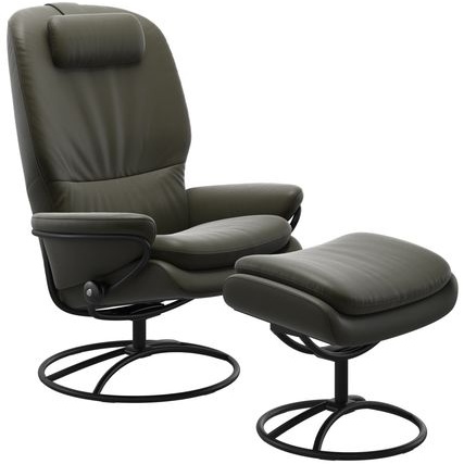 Stressless Rome High Back Chair Original Base - High Base - Paloma Leather