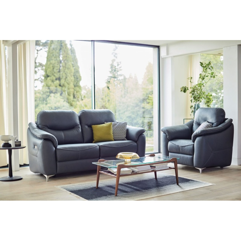 G Plan Jackson 2 Seater Recliner Sofa - 2 Seater - Leather Grade N - Manual Double