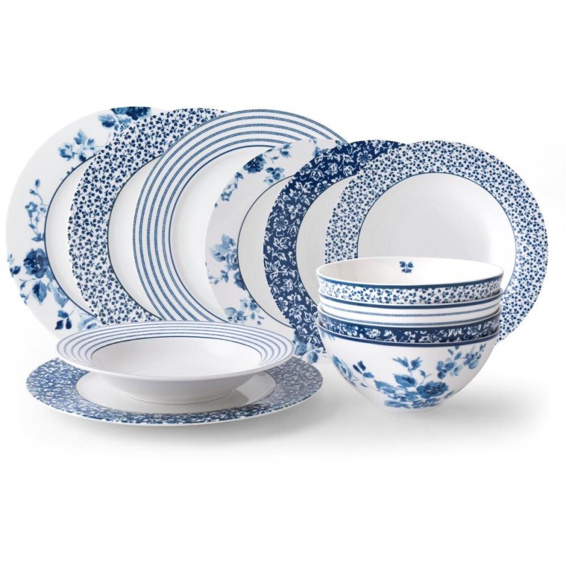 Laura Ashley Blueprint 12 Piece Dinner Set