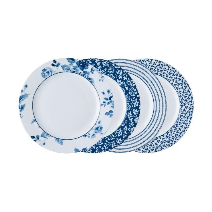 Laura Ashley Blueprint Mixed Set of 4 Side Plates