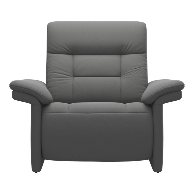 Stressless Mary Recliner Chair With Upholstered Arms - Noblesse Leather - Power