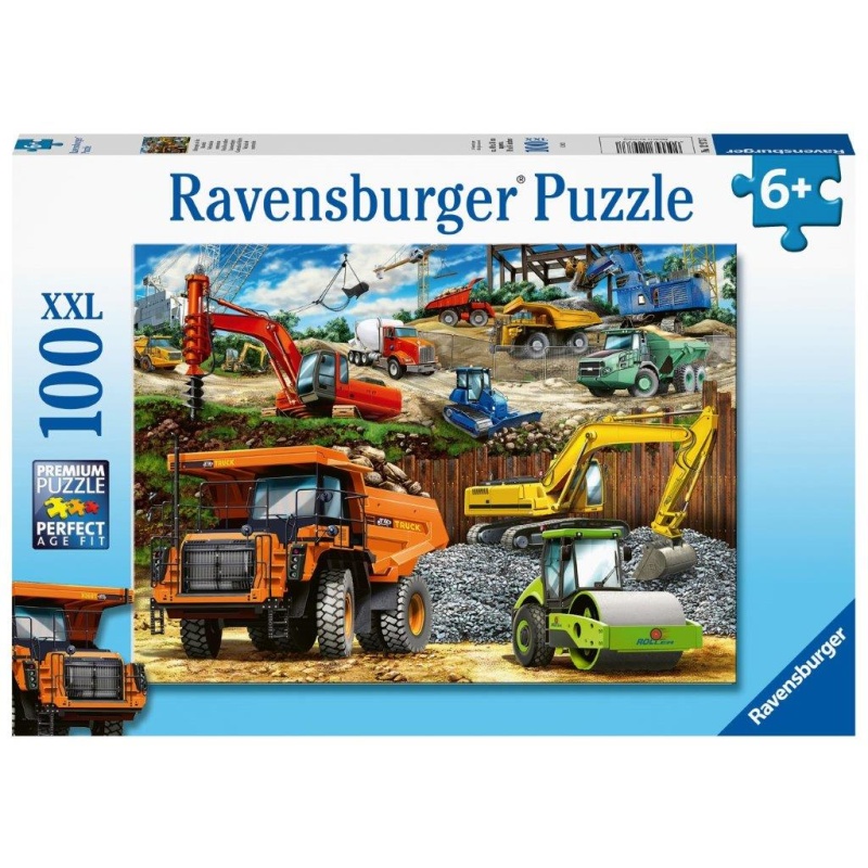 Construction Vehicles - 100 Pieces Children's Puzzle