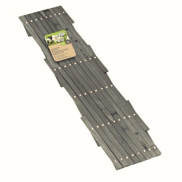 Smart Garden Heavy Duty Expanding Trellis - Slate Grey, 1.8mx0.9m