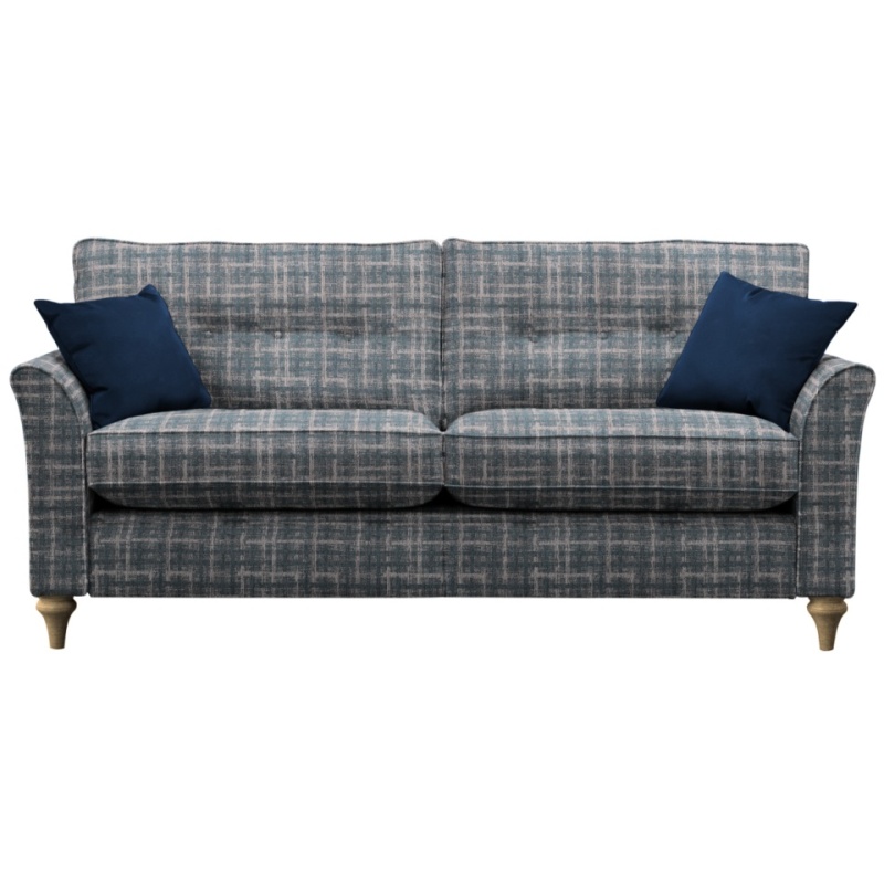 Parker Knoll Hazel Buttoned Back Grand 3 Seater Sofa - Fabric Grade A