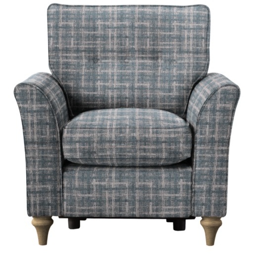 Parker Knoll Hazel Buttoned Back Armchair With Power Footrest - Fabric Grade C