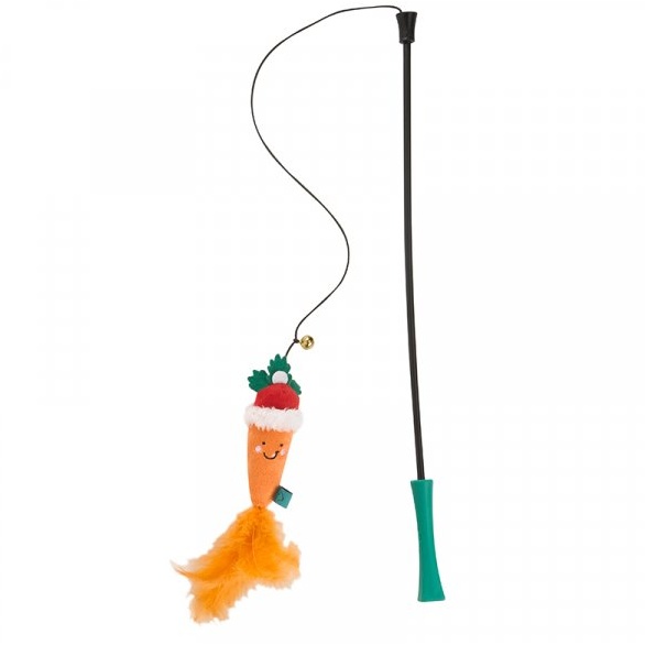 Zoon Nip-it Santa Carrot Tickle Stick