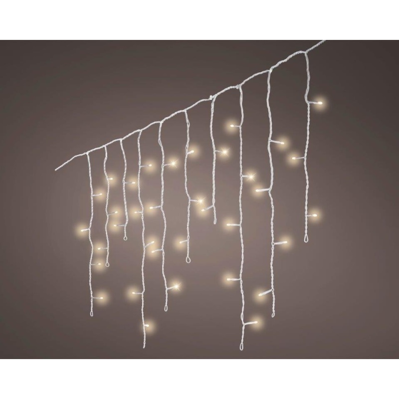 LED Icicle Twinkle Lights 750cm White &Warm White