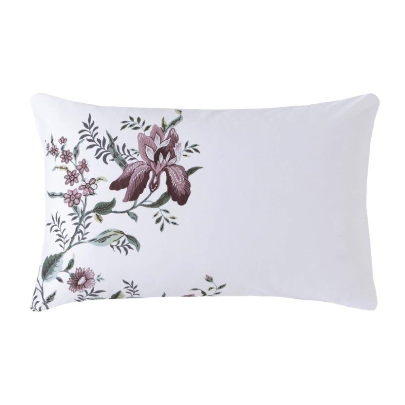 LAURA ASHLEY BRAMBLE Bedding Lot Patchwork Quilt Twin Purple Berry 5  Pillows $160.00 - PicClick