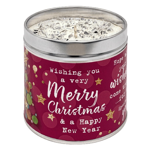 Best Kept Secrets Just Because Festive Scented Candle - Merry Christmas